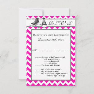 3.5x5 R.S.V.P. Card Teenage Sneakers Chevron Strip