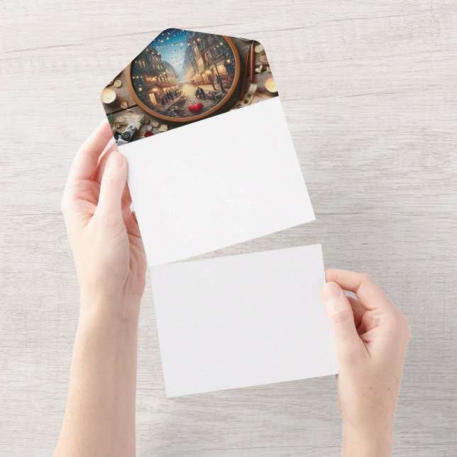 3.5x5 Wedding Envelopes | Elegant Addressing All In One Invitation (Tearaway)