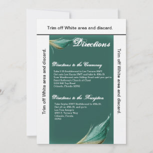 3.5x6 Directions Card Animal Quail Feather Bird