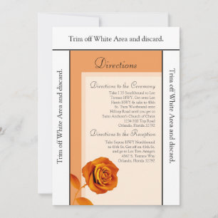 3.5x6 Directions Card Burnt Orange Rose