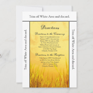 3.5x6 Directions Card Country Hay Sunset