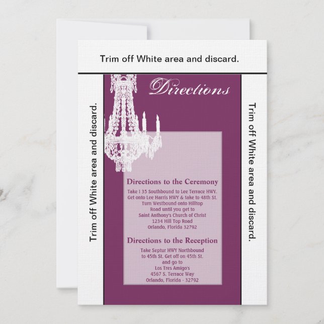 3.5x6 Directions Card Crystal Chandelier Glitz Gla (Front)