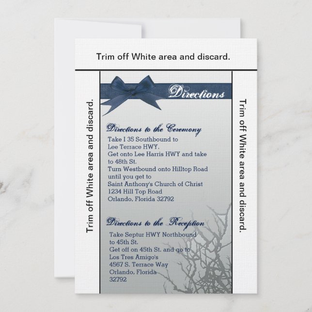 3.5x6 Directions Card Frosted Glass Cracked Mirror (Front)