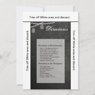 3.5x6 Directions Card Mason Jar String Lights