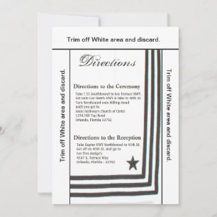 3.5x6 Directions Card Navy Summer Dress Whites Uni