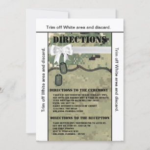 3.5x6 Directions Card Navy Type III Three Digital