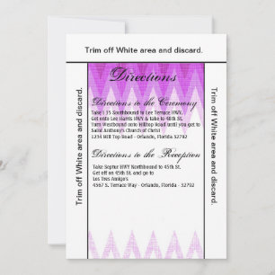 3.5x6 Directions Card Ombre Chevron Purple