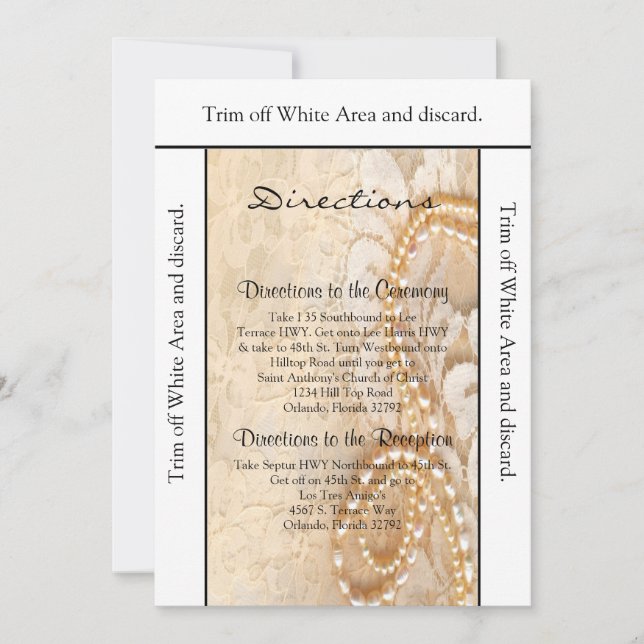 3.5x6 Directions Card Pearl & Lace (Front)