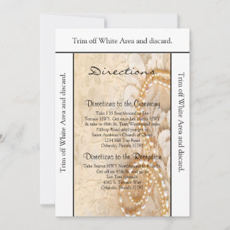 3.5x6 Directions Card Pearl & Lace