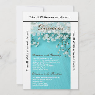 3.5x6 Directions Card Spring Babys Breath Flower