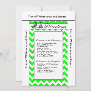3.5x6 Directions Card Teenage Sneakers Chevron