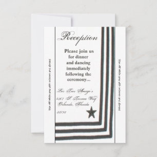 3.5x7 Reception Card Navy Summer Dress Whites Unif