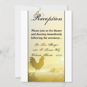 3.5x7 Reception Card Sunny Morning Farm Country Ru