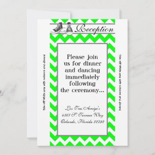 3.5x7 Reception Card Teenage Sneakers Chevron