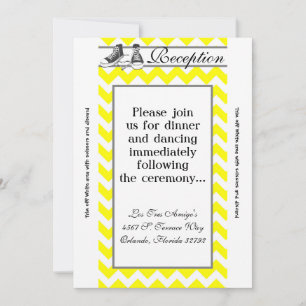 3.5x7 Reception Card Teenage Sneakers Chevron