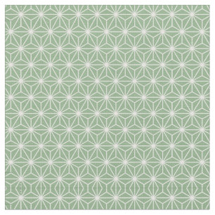 3.75" Green Asanoha Japanese Baby Blocks Sides Fabric