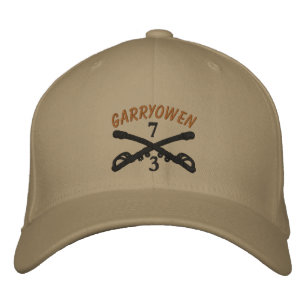 3-7th Cavalry Crossed Sabres OIF Ribbon Custom Hat