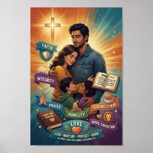 #3 A Christian Man Lives Like This Poster
