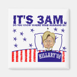 3-AM-HILLARY Magnet