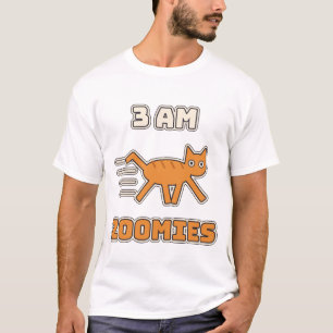 3 AM Zoomies Funny Chaotic Cat T-Shirt