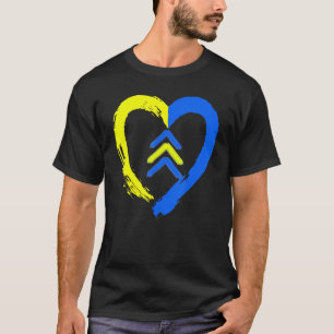 3 Arrows Heart Love Down Syndrome Awareness T-Shirt