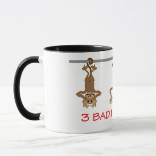 3 bad monkeys mug