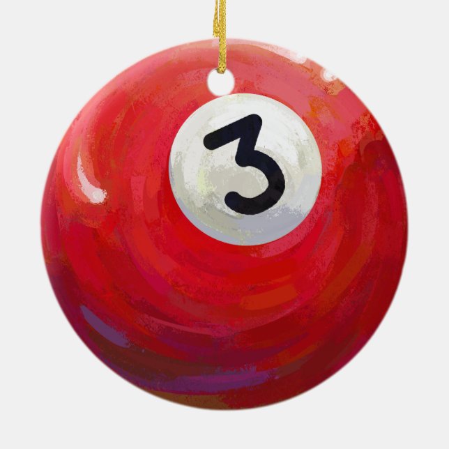 3 Ball Ceramic Tree Decoration (Back)