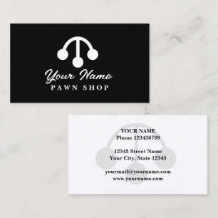 3 Ball pawn shop symbol business card template