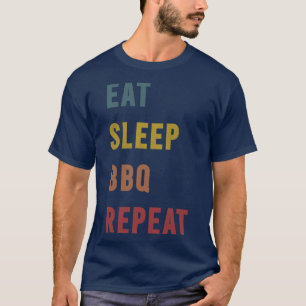 3 bbq gift Eat Sleep BBQ Repeat T-Shirt