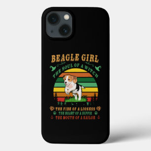3 Beagle Girl he Soul The Fire The Heart The Mouth iPhone 13 Case