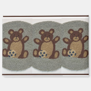 3 BEARS RUG OR TAPESTRY FOR METAL DOLLHOUSES MAGNET
