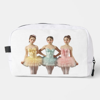 3 beautiful dancers in soft colors dopp kit