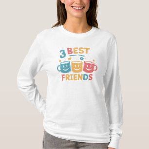 3 Best Friends Forever Coffee Mug Painting T-Shirt