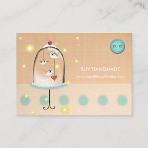 3 birds 2011 whimsical custom business card design