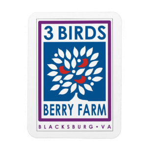 3 Birds Berry Farm Magnet