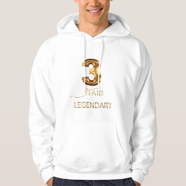3 Birthday Hoodie (Front)