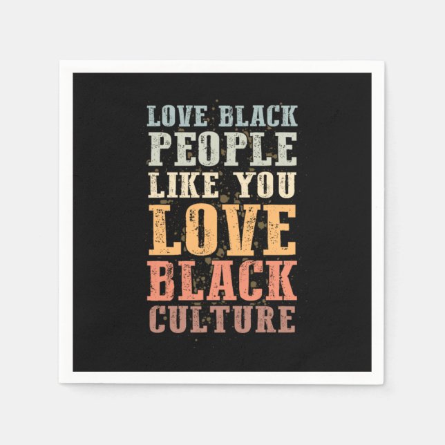 3 Black History Month Support Gift Manuel Napkin (Front)
