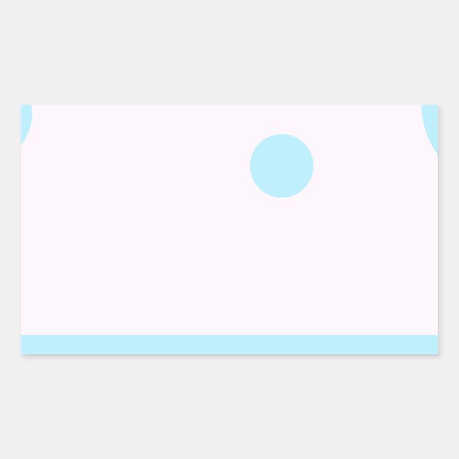 3 blue dots or 3 blue Moons? Rectangular Sticker (Front)