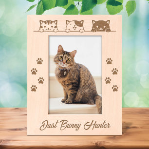 3 Cartoon Cats Paw Prints 5x7 Etched Frames