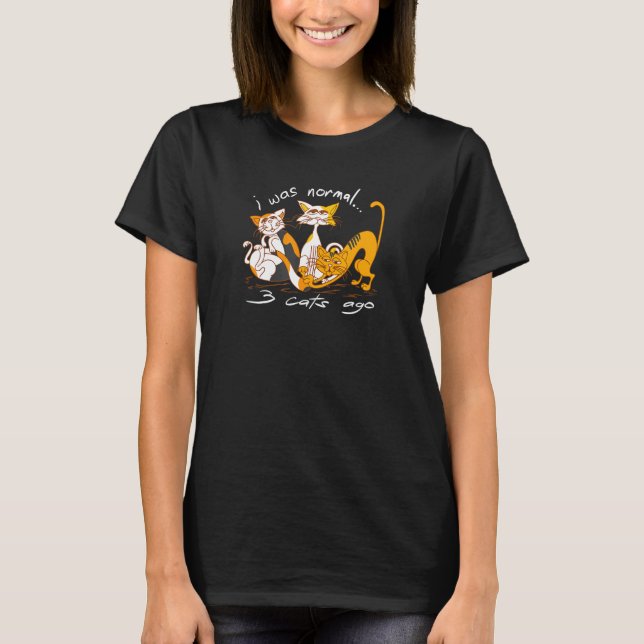 3 Cats For Kitten Owners T-Shirt (Front)