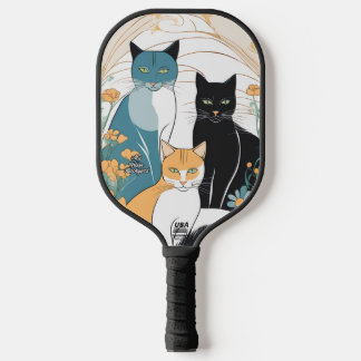 3 Cats Personalised Pickleball Paddle