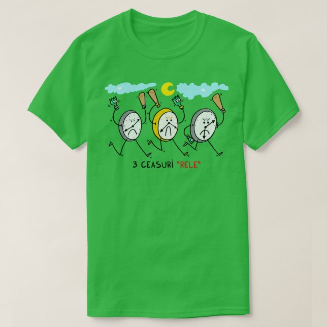 3 ceasuri rele T-Shirt (Design Front)