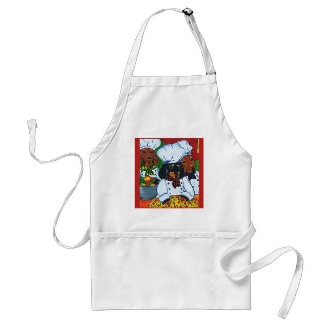 3 Chef  Doxies Standard Apron (Front)
