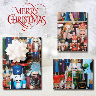 3 Christmas Nutcracker Wow Colorful Nutcrackers Wrapping Paper Sheet
