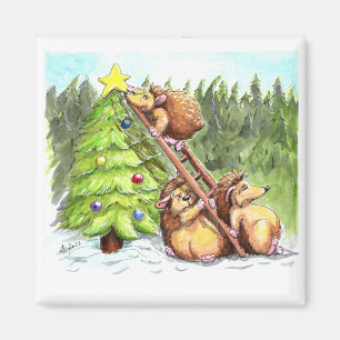 3 Christmas sprouts Magnet