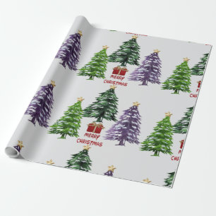 3 Christmas Trees  Wrapping Paper