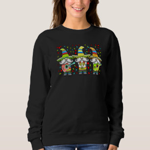 3 Cinco De Mayo Gnomes Mariachi Band Gnomes Mexica Sweatshirt