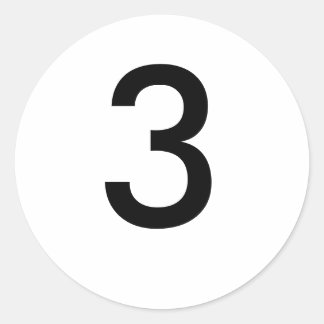 3 CLASSIC ROUND STICKER