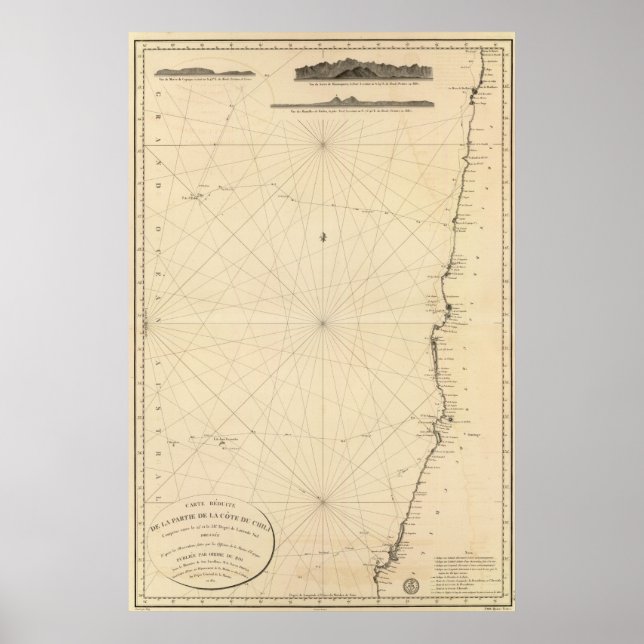 3 coastal views, Chile Poster (Front)