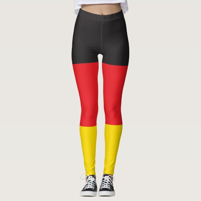 3 Colour Combination, Flag Leggings (Front)
